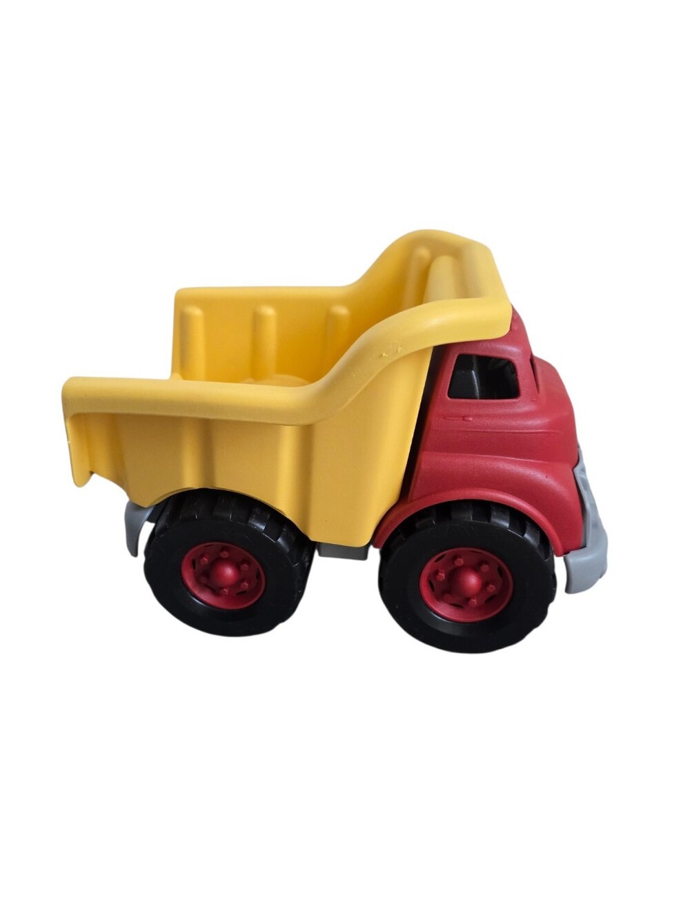 Green Toys: Dump Truck - Yellow & Red - Toy Construction Vehicle, Realistic Bed
